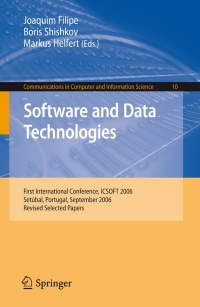 Cover image: Software and Data Technologies 1st edition 9783540706199