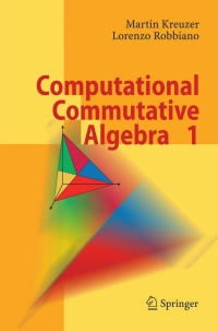 Cover image: Computational Commutative Algebra 1 9783540677338