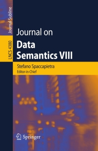 Titelbild: Journal on Data Semantics VIII 1st edition 9783540706632