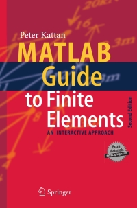 Cover image: MATLAB Guide to Finite Elements 2nd edition 9783540706977