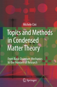Cover image: Topics and Methods in Condensed Matter Theory 9783540707264