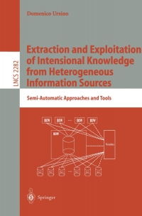 Cover image: Extraction and Exploitation of Intensional Knowledge from Heterogeneous Information Sources 9783540433477
