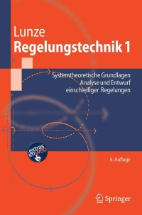 Imagen de portada: Regelungstechnik 1 6th edition 9783540707905
