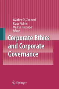Cover image: Corporate Ethics and Corporate Governance 1st edition 9783540708179