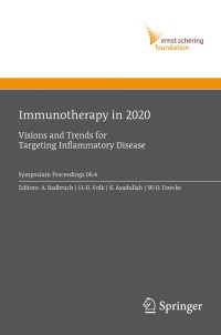 Cover image: Immunotherapy in 2020 1st edition 9783540708506