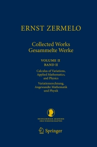 Cover image: Ernst Zermelo - Collected Works/Gesammelte Werke II 9783540708551