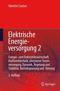 Titelbild: Elektrische Energieversorgung 2 2nd edition 9783540708773