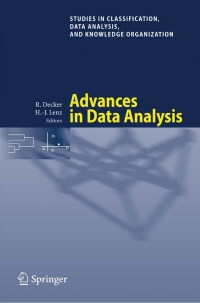 Cover image: Advances in Data Analysis 9783540709800