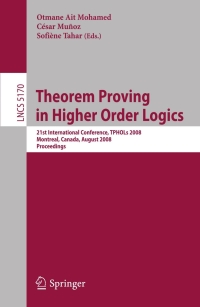 表紙画像: Theorem Proving in Higher Order Logics 1st edition 9783540710653