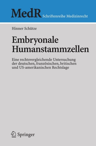 Cover image: Embryonale Humanstammzellen 9783540712800