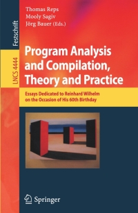 Cover image: Program Analysis and Compilation, Theory and Practice 1st edition 9783540713159