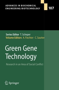 表紙画像: Green Gene Technology 1st edition 9783540713210