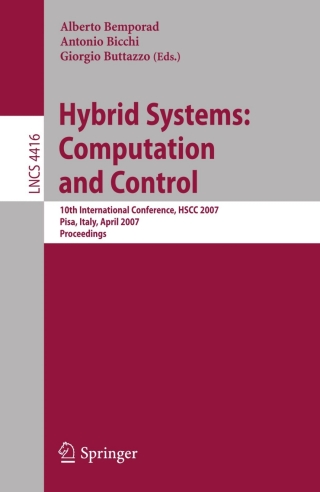 Cover image: Hybrid Systems: Computation and Control 1st edition 9783540714927