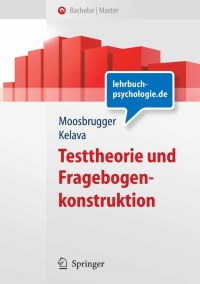 Cover image: Testtheorie und Fragebogenkonstruktion 1st edition 9783540716341