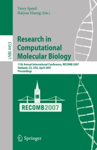 表紙画像: Research in Computational Molecular Biology 1st edition 9783540716808