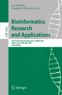 Imagen de portada: Bioinformatics Research and Applications 1st edition 9783540720300