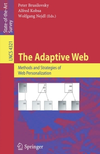 Cover image: The Adaptive Web 1st edition 9783540720782