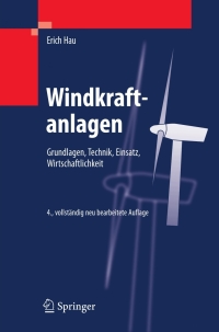Imagen de portada: Windkraftanlagen 4th edition 9783540721505