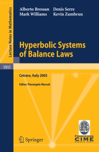 Cover image: Hyperbolic Systems of Balance Laws 9783540721864