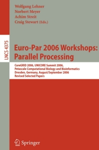صورة الغلاف: Euro-Par 2006 Workshops: Parallel Processing 9783540722267