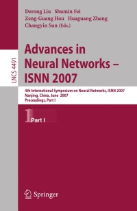 Imagen de portada: Advances in Neural Networks - ISNN 2007 1st edition 9783540723820