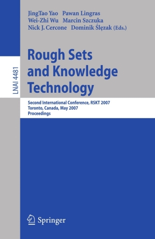 Cover image: Rough Sets and Knowledge Technology 1st edition 9783540724575