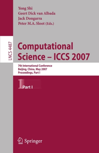 Cover image: Computational Science - ICCS 2007 1st edition 9783540725831