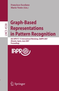 Imagen de portada: Graph-Based Representations in Pattern Recognition 1st edition 9783540729020