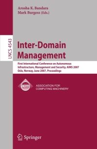 Cover image: Inter-Domain Management 1st edition 9783540729853