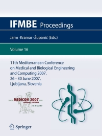 Imagen de portada: 11th Mediterranean Conference on Medical and Biological Engineering and Computing 2007 1st edition 9783540730439