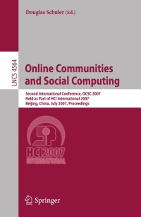 Titelbild: Online Communities and Social Computing 1st edition 9783540732563