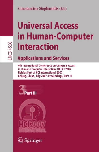 Cover image: Universal Access in Human-Computer Interaction. Applications and Services 1st edition 9783540732822