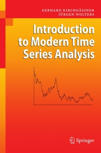 Cover image: Introduction to Modern Time Series Analysis 9783540732907