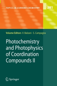 Imagen de portada: Photochemistry and Photophysics of Coordination Compounds II 1st edition 9783540733485