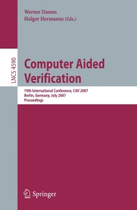 Immagine di copertina: Computer Aided Verification 1st edition 9783540733676