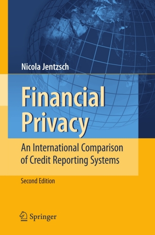 Cover image: Financial Privacy 2nd edition 9783540733775