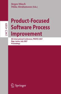 Imagen de portada: Product-Focused Software Process Improvement 1st edition 9783540734598