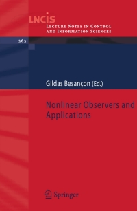 Cover image: Nonlinear Observers and Applications 1st edition 9783540735021