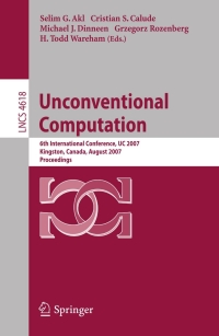 Imagen de portada: Unconventional Computation 1st edition 9783540735533