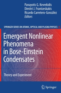 Cover image: Emergent Nonlinear Phenomena in Bose-Einstein Condensates 1st edition 9783540735908