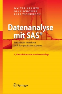 Imagen de portada: Datenanalyse mit SAS® 2nd edition 9783540736004