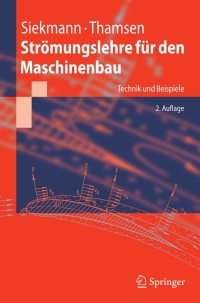 Cover image: Strömungslehre für den Maschinenbau 2nd edition 9783540739890