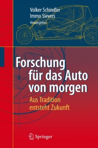 Titelbild: Forschung für das Auto von morgen 1st edition 9783540741503