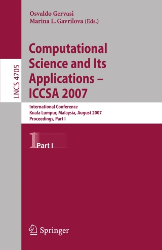 صورة الغلاف: Computational Science and Its Applications - ICCSA 2007 1st edition 9783540744689