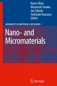 Imagen de portada: Nano- and Micromaterials 1st edition 9783540745563