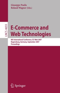 Cover image: E-Commerce and Web Technologies 1st edition 9783540745624