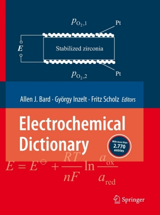 Cover image: Electrochemical Dictionary 1st edition 9783540745976