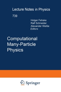 Cover image: Computational Many-Particle Physics 1st edition 9783540746850