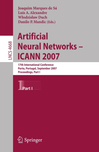 Cover image: Artificial Neural Networks - ICANN 2007 1st edition 9783540746898