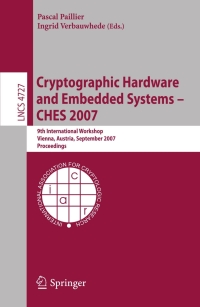 Immagine di copertina: Cryptographic Hardware and Embedded Systems - CHES 2007 1st edition 9783540747345